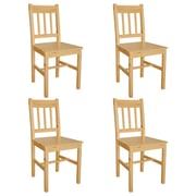 vidaXL Dining Chairs 4 pcs Pinewood vidaXL Dining Chairs 4 pcs Pinewood