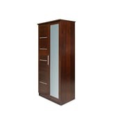 Pan Emirates Howrah 2 Door Wardrobe With Mirror Walnut Pan Emirates Howrah 2 Door Wardrobe With Mirror Walnut