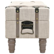 vidaXL Storage Bench Solid Wood and Steel 111x34x37 cm vidaXL Storage Bench Solid Wood and Steel 111x34x37 cm