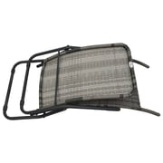 Vidaxl Folding Sun Lounger Poly Rattan Grey Vidaxl Folding Sun Lounger Poly Rattan Grey