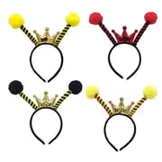 Lurrose 4Pcs Halloween Bee Antenna Headband Crown Festival Cosplay Party Costume Hair Hoops Headdress For Kids Children Girls Women Lurrose 4Pcs Halloween Bee Antenna Headband Crown Festival Cosplay Party Costume Hair Hoops Headdress For Kids Children Girls Women