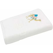 Personalized For You Cotton White Camel Blue Embroidery Bath Towel 70*140 cm