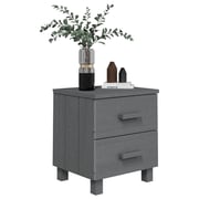 Vidaxl Bedside Cabinet Dark Grey 40x35x44.5 Cm Solid Pinewood Vidaxl Bedside Cabinet Dark Grey 40x35x44.5 Cm Solid Pinewood