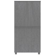vidaXL Wardrobe HAMAR Dark Grey 89x50x180 cm Solid Wood Pine vidaXL Wardrobe HAMAR Dark Grey 89x50x180 cm Solid Wood Pine