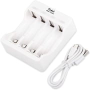 Dmk Power Tc2au Aa Aaa Battery Charger 4 Independent Slot Smart Fast Charger With Led Light & Usb Cable, Battery Charger For Aa Aaa Ni-cd Ni-mh Rechargeable Battery Dmk Power Tc2au Aa Aaa Battery Charger 4 Independent Slot Smart Fast Charger With Led Light & Usb Cable, Battery Charger For Aa Aaa Ni-cd Ni-mh Rechargeable Battery