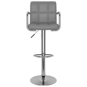 Vidaxl Bar Stool Grey Faux Leather Vidaxl Bar Stool Grey Faux Leather