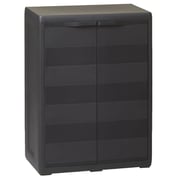 Vidaxl Garden Storage Cabinet With 1 Shelf Black Vidaxl Garden Storage Cabinet With 1 Shelf Black