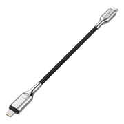 Cygnett Armoured Lightning to USBC Cable Black 10cm Cygnett Armoured Lightning to USBC Cable Black 10cm