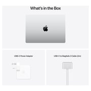 Apple MacBook Pro 14-inch (2021) - Apple M1 Chip Pro / 16GB RAM / 512GB SSD / 14-core GPU / macOS Monterey / English & Arabic Keyboard / Silver / Middle East Version - [MKGR3AB/A]