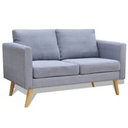 Vidaxl Sofa 2-seater Fabric Light Grey Vidaxl Sofa 2-seater Fabric Light Grey