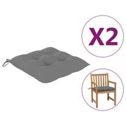Vidaxl Chair Cushions 2 Pcs Grey 50x50x7 Cm Fabric Vidaxl Chair Cushions 2 Pcs Grey 50x50x7 Cm Fabric