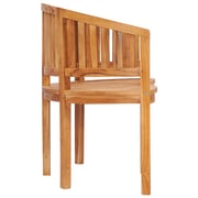 Vidaxl Banana Bench 151 Cm Solid Teak Wood Vidaxl Banana Bench 151 Cm Solid Teak Wood