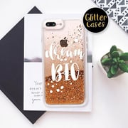 Casetify Chrome Gold Glitter Plus Dream Big Case For Iphone 8 & 7 Plus Casetify Chrome Gold Glitter Plus Dream Big Case For Iphone 8 & 7 Plus