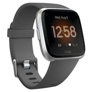 Fitbit Versa Lite Edition Smart Watch - Charcoal/Silver Aluminum Fitbit Versa Lite Edition Smart Watch - Charcoal/Silver Aluminum