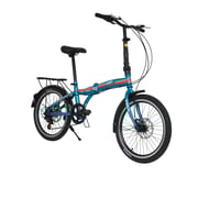 Vego Fold Folding Bike 6 Speed 20 Inch - Blue Vego Fold Folding Bike 6 Speed 20 Inch - Blue