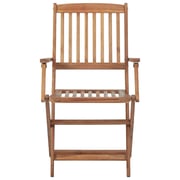 vidaXL Folding Outdoor Chairs 8 pcs Solid Acacia Wood vidaXL Folding Outdoor Chairs 8 pcs Solid Acacia Wood