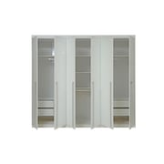Pan Emirates Iowa 6 Door Wardrobe White Pan Emirates Iowa 6 Door Wardrobe White