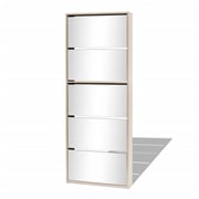 vidaXL Shoe Cabinet 5-Layer Mirror Oak 63x17x169.5 cm vidaXL Shoe Cabinet 5-Layer Mirror Oak 63x17x169.5 cm