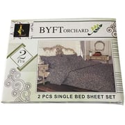 Buy BYFT Luxury Single Bed Size 150×230 cm Flat Bedsheet + Pillow Case