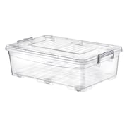 Roller Rectangler Storage Box 30 Litre Transperent