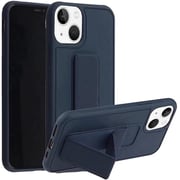 MARGOUN For iPhone Case Cover Finger Grip holder Phone Car Magnetic Multi-function Shockproof Protective Case Two-in-one Phone holder Case (dark blue, iPhone 13)