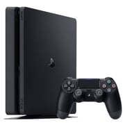 Sony PS4 Slim Gaming Console 500GB Black + Horizon Zero Dawn Complete Edition + Uncharted 4 A Thief's End + PSVR Gran Turismo Sport + Fortnite + PS Plus 3 Months Code