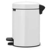 Brabantia 112126 Pedal Bin NewIcon 3Litre White Brabantia 112126 Pedal Bin NewIcon 3Litre White