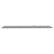 vidaXL Sun Lounger Cushion Grey 200x60x3 cm Fabric vidaXL Sun Lounger Cushion Grey 200x60x3 cm Fabric