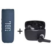 JBL Flip 6 Portable Waterproof Speaker + Tune 215 TWS EarBuds