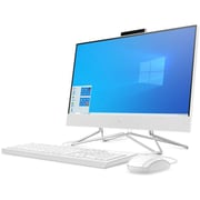 كمبيوتر مكتبي إتش بي AIO 22-DF1003NE 3B4Y4EA الكل في واحد - Core i3 3GHz 4GB 1TB Win10 21.5inch لون أبيض