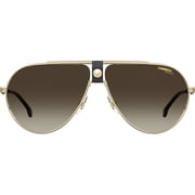 Carrera Gold Metal Sunglass with Gradient Brown Lenses CA1033/S-J5G-63-HA Carrera Gold Metal Sunglass with Gradient Brown Lenses CA1033/S-J5G-63-HA