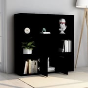 Vidaxl Book Cabinet Black 98x30x98 Cm Engineered Wood Vidaxl Book Cabinet Black 98x30x98 Cm Engineered Wood