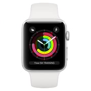 Apple Watch Series 3 GPS - 42mm Silver Aluminium Case with White Sports Band Apple Watch Series 3 GPS - 42mm Silver Aluminium Case with White Sports Band