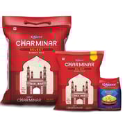 Kohinoor Charminar Select Basmati Rice, 5kg +1KG+Super Silver Aged Basmati Rice, 500 GMS Free