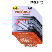 Prodigy Super Heavy Duty R03pvc 1.5v Aaa4+2 (pack Of 12) Prodigy Super Heavy Duty R03pvc 1.5v Aaa4+2 (pack Of 12)