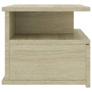 vidaXL Floating Nightstands 2 pcs Sonoma Oak 40x31x27cm Engineered Wood vidaXL Floating Nightstands 2 pcs Sonoma Oak 40x31x27cm Engineered Wood