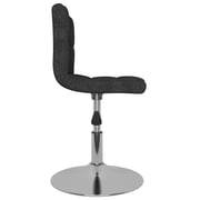 Vidaxl Swivel Dining Chairs 2 Pcs Black Fabric Vidaxl Swivel Dining Chairs 2 Pcs Black Fabric