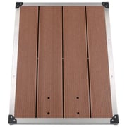 Vidaxl Outdoor Shower Tray Wpc Stainless Steel 80x62 Cm Brown Vidaxl Outdoor Shower Tray Wpc Stainless Steel 80x62 Cm Brown