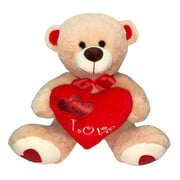 Valentine Plush Bear With Heart 30cm