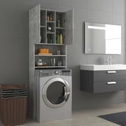 vidaXL Washing Machine Cabinet Concrete Grey 64x25.5x190 cm vidaXL Washing Machine Cabinet Concrete Grey 64x25.5x190 cm