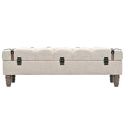 vidaXL Storage Bench Solid Wood and Steel 111x34x37 cm vidaXL Storage Bench Solid Wood and Steel 111x34x37 cm