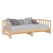 Vidaxl Pull-out Day Bed Solid Pinewood 2x Vidaxl Pull-out Day Bed Solid Pinewood 2x