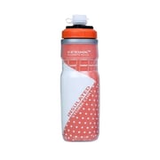 V2-cool Storm Insulated Water Bottle For Cycle Cage Fit With Free Silicon Mudcap 620 Ml/21 Oz, Orange