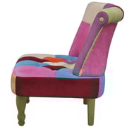 Vidaxl French Chair With Patchwork Design Fabric Vidaxl French Chair With Patchwork Design Fabric
