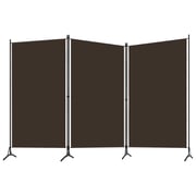Vidaxl 3-panel Room Divider Brown 260x180 Cm Vidaxl 3-panel Room Divider Brown 260x180 Cm