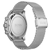 Hugo Boss 1513701 Ocean Edition Quartz Chronograph Silver Mesh Watch Men Hugo Boss 1513701 Ocean Edition Quartz Chronograph Silver Mesh Watch Men