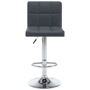 Vidaxl Bar Stools 2 Pcs Grey Faux Leather Vidaxl Bar Stools 2 Pcs Grey Faux Leather