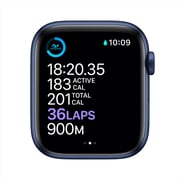 Apple Watch Series 6 GPS+Cellular 40mm Blue Aluminum Case with Deep Navy Sport Band - Middle East Version Apple Watch Series 6 GPS+Cellular 40mm Blue Aluminum Case with Deep Navy Sport Band - Middle East Version