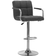 Vidaxl Bar Stool Dark Grey Fabric Vidaxl Bar Stool Dark Grey Fabric