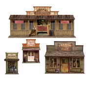 Beistle Wild West Town Props Party Accessory (1 Count) (4/Pkg)